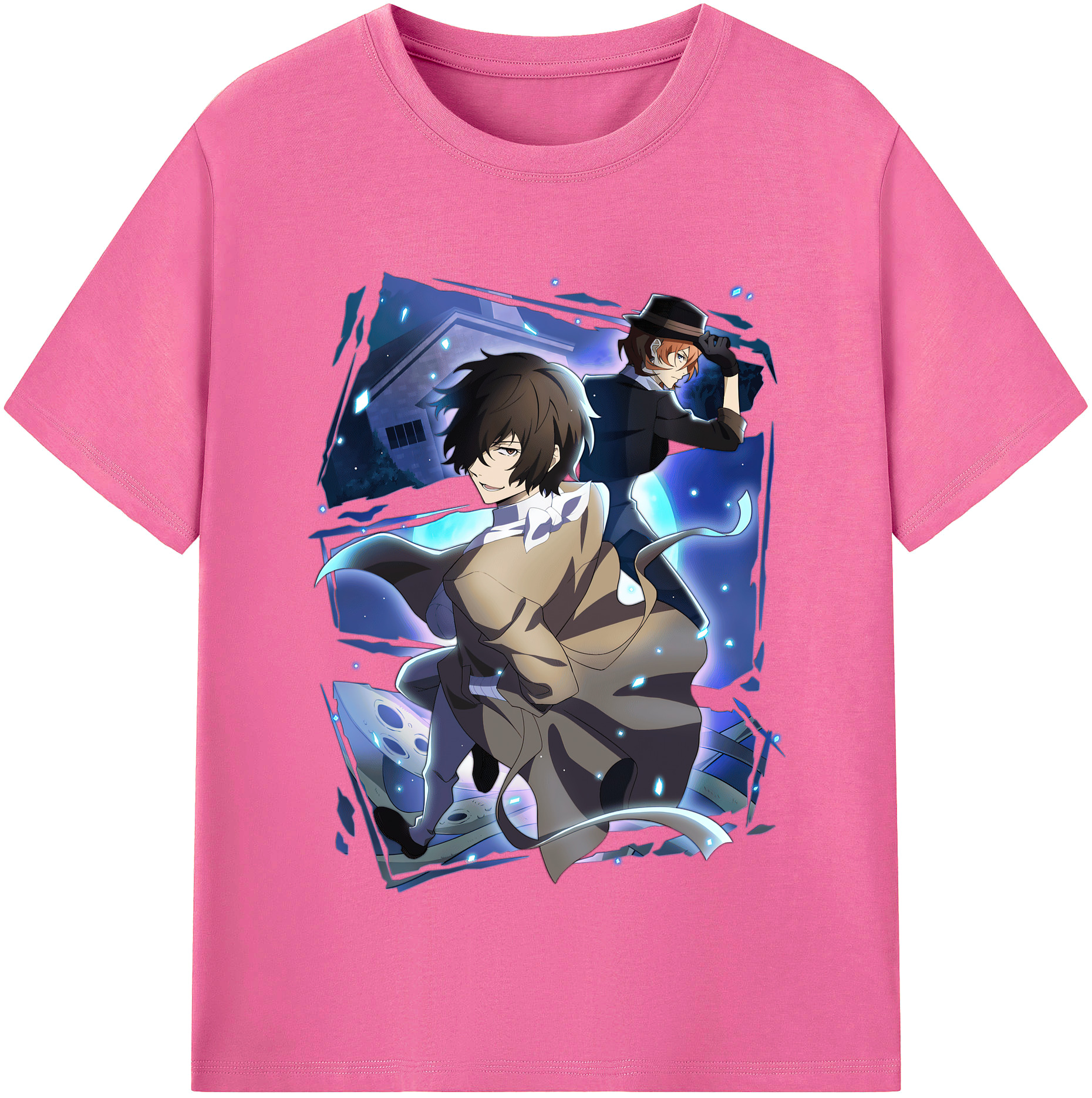 （画像用） 文豪ストレイドッグス Bungo Stray Dogs レディースカジュアルプリントTシャツ（綿100％）